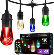 Load image into Gallery viewer, Elegant 24ft Outdoor String Lights with Remote Control &amp; Weatherproof Design