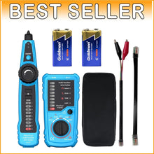 Load image into Gallery viewer, Battery-Powered Digital Cable Finder with RJ11/RJ45 Connectors for Easy Use