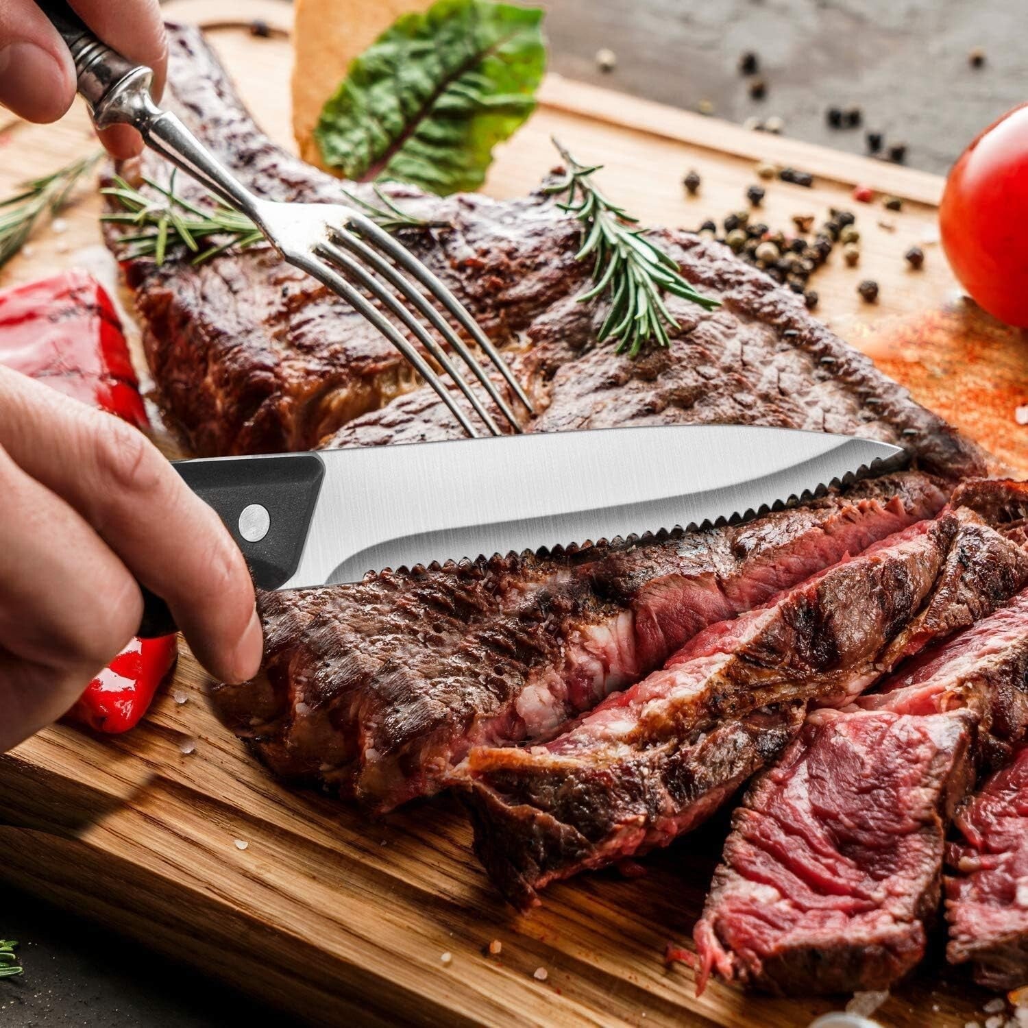 Complete 72-Piece Flatware Set for 12 - Dishwasher Safe & Corrosion Resistant