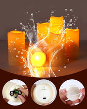 Load image into Gallery viewer, Flickering 24-Pc LED Candles with Remote &amp; Timer for Indoor/Outdoor Elegance