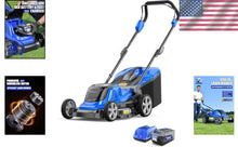 Load image into Gallery viewer, Lightweight 40V Electric Lawn Mower with Quick Fold Design &amp; 4.0Ah Battery