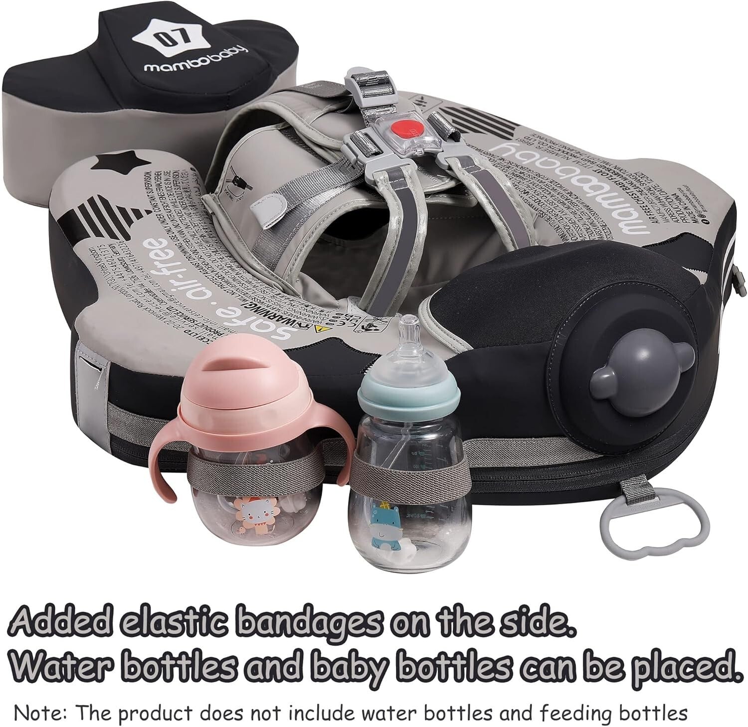 Adjustable Baby Swim Float with UPF Canopy - Perfect for Infants 3-48 Months