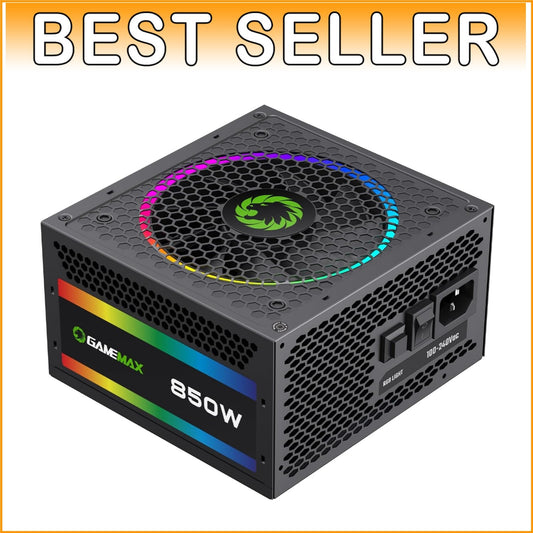 Fully Modular 850W 80 Plus Gold PSU - Optimized for Gaming PCs and Upgrades