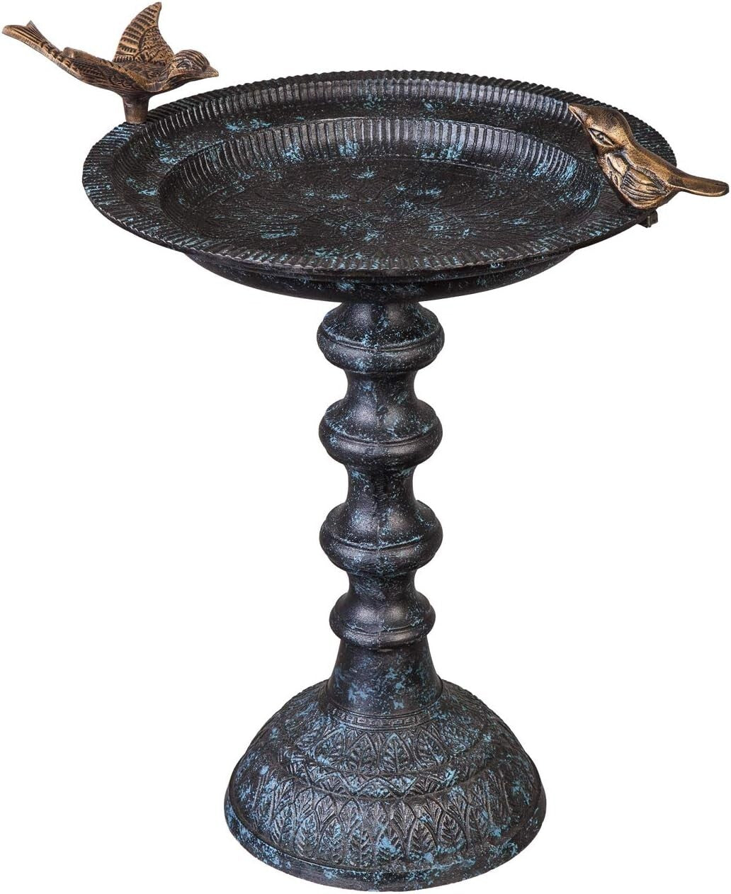 Quality Cast Iron Hummingbird Bath & Feeder - Safe & Elegant Outdoor Decor