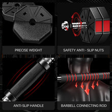 Load image into Gallery viewer, Multi-Function Home Gym Dumbbells - 44lbs, 66lbs &amp; 88lbs Adjustable Weights
