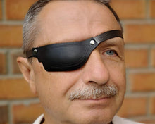 Load image into Gallery viewer, Handcrafted Leather Eye Patch for Right Eye – Maximum Comfort &amp; Light Block