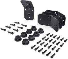Load image into Gallery viewer, Heavy-Duty 45° Steel Angle Brackets - Black Powder Coated for Ultimate Strength
