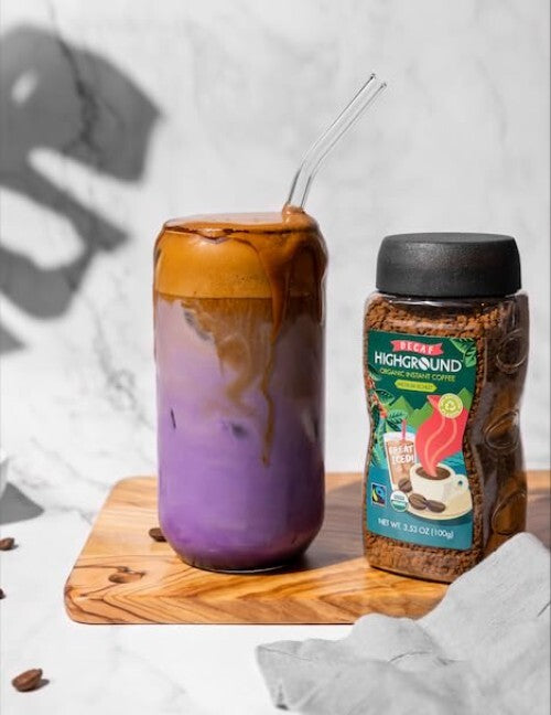 Decaf Instant Coffee Bundled Pack - Vegan & Rich Flavor, 3.53 Oz Each