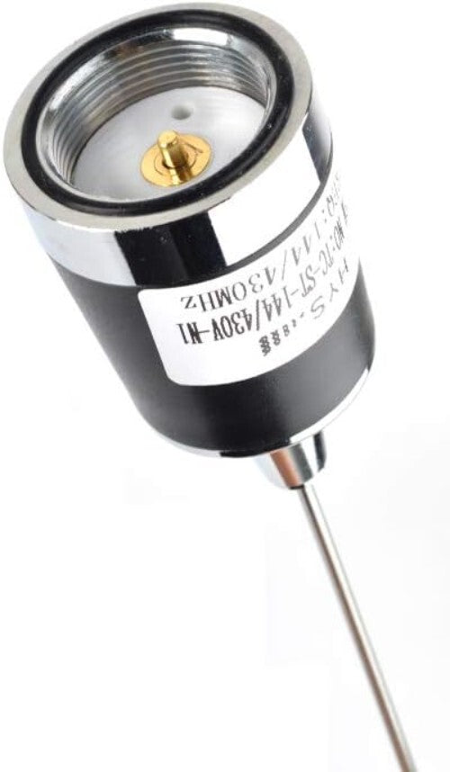 Stainless Steel NMO Antenna Kit - 21in VHF UHF Dual-Band with L Shape Bracket