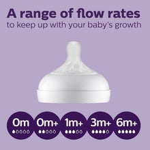 Load image into Gallery viewer, Philips Premium Glass Baby Bottles Gift Set with Natural Flow Nipples &amp; Sleeves