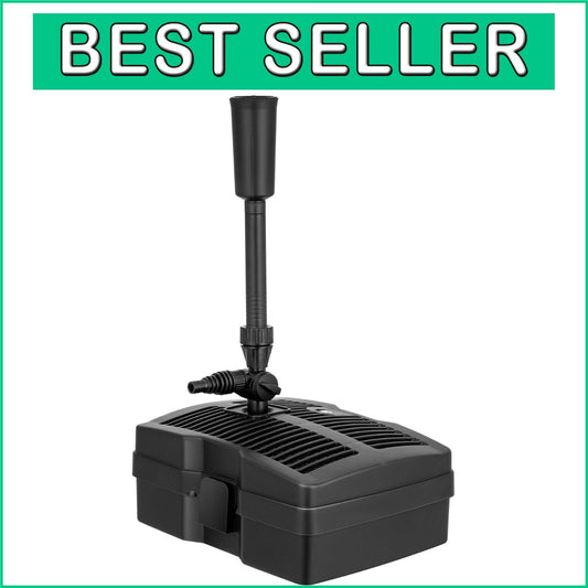 Compact 660 GPH Submersible Pond Pump with Adjustable Water Patterns - Easy Care