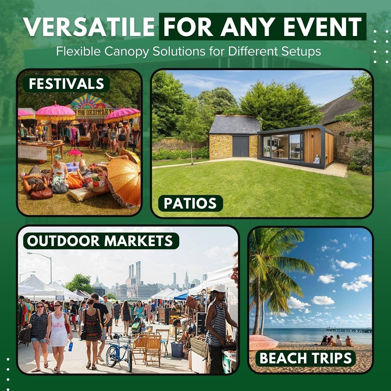 Double Tier 10x10 Gazebo Replacement Canopy - Water-Resistant & Easy Setup