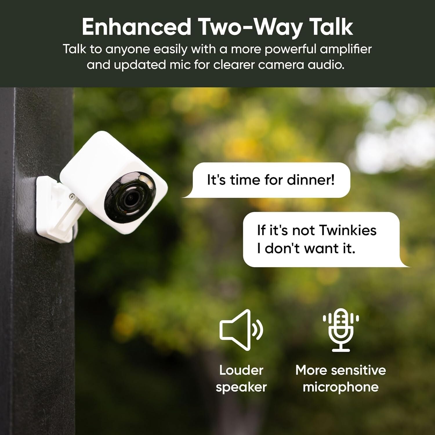 Advanced Indoor/Outdoor Security Camera with Two-Way Audio & Motion Spotlight