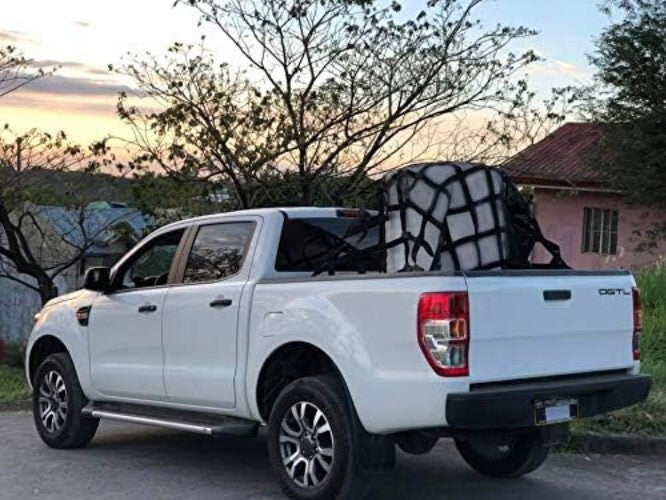Durable Polyester Cargo Net for Pickup Trucks - 1100 lbs Heavy Duty Spec