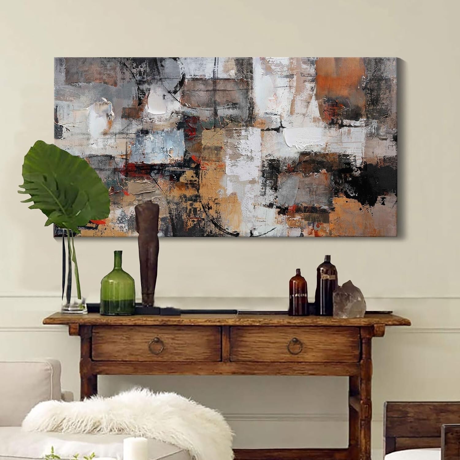 Durable Abstract Canvas Wall Art - Stunning Modern Design for Living Spaces