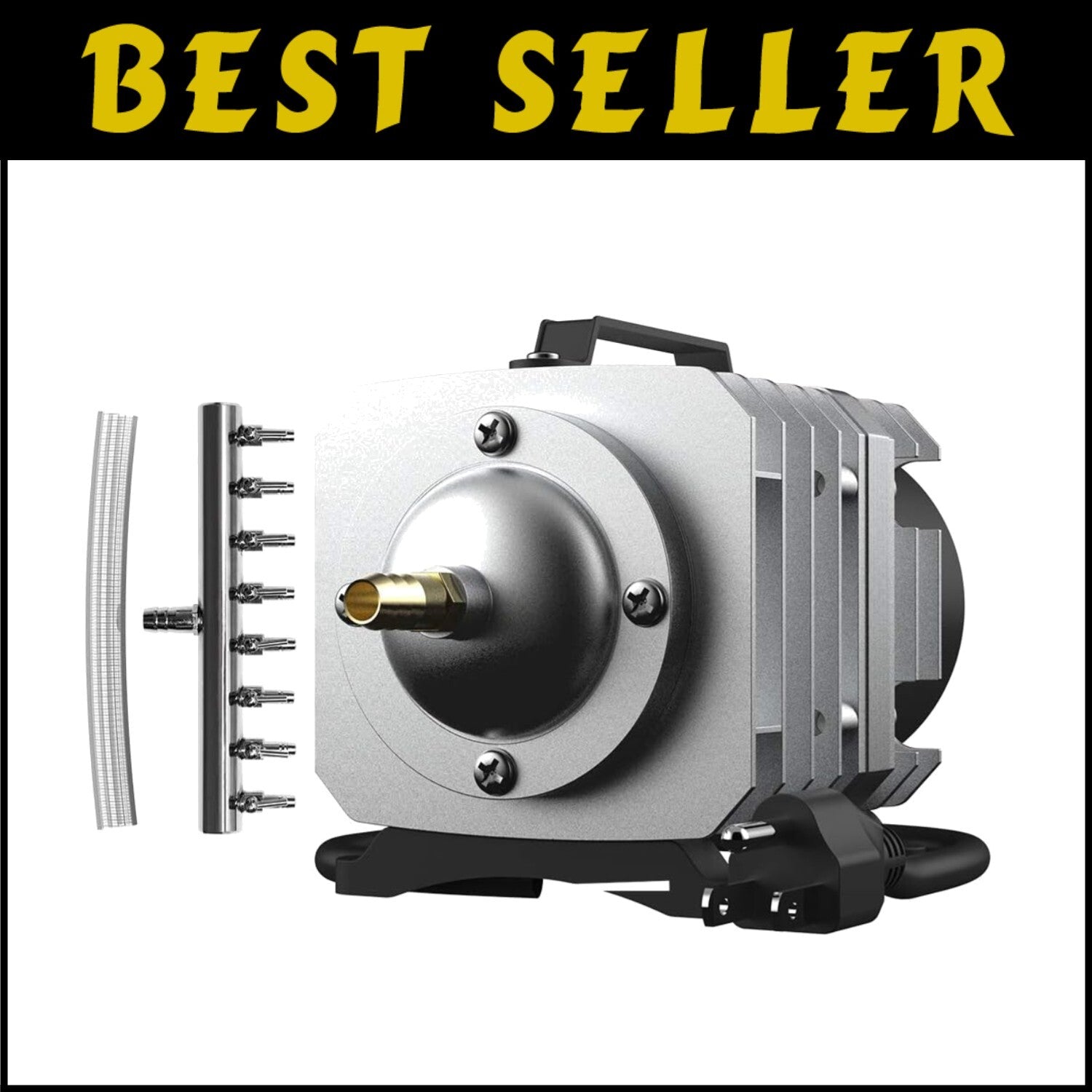 Efficient 50W Aquatic Aerator with 8 Outlets - Perfect for Fish and Hydroponics