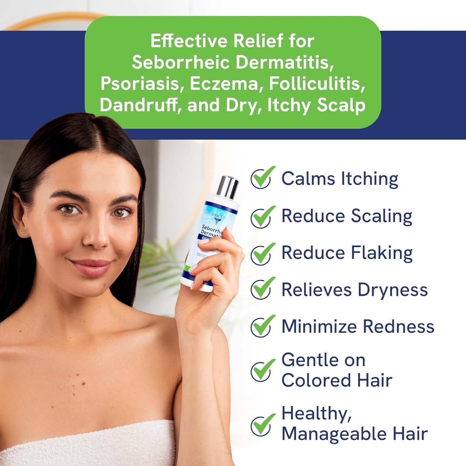 Fragrance-Free Shampoo & Conditioner Set for Dry, Itchy Scalps - Organic Formula