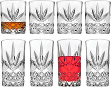 Load image into Gallery viewer, Elegant Mixed Drinkware Set of 8: 4 Highballs &amp; 4 Old Fashioned Glasses