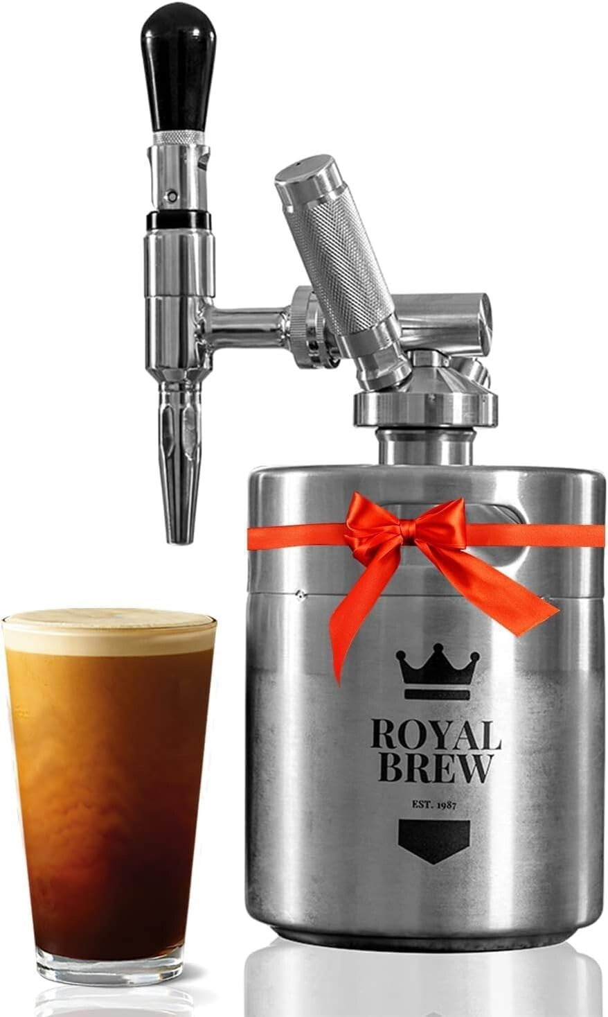The Original Nitro Cold Brew Coffee Maker - Stainless 64oz Keg & Accessories Kit