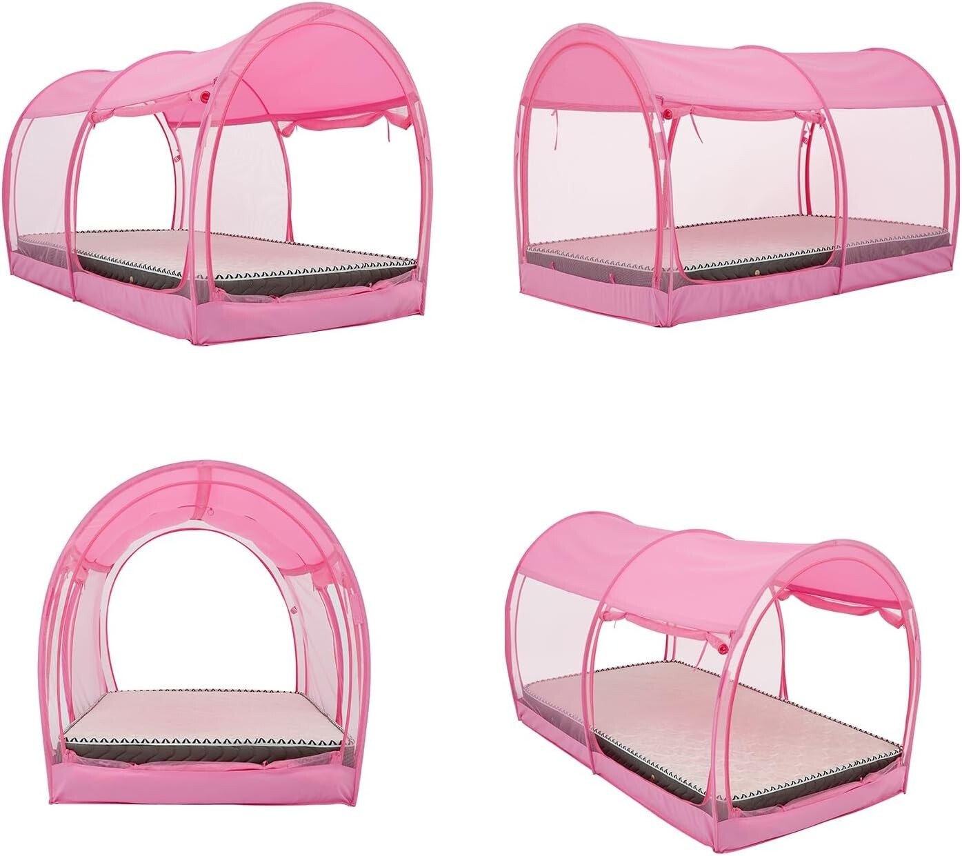 Dream Tent for Twin Beds - Lightweight Indoor/Outdoor Canopy with Zipped Doors
