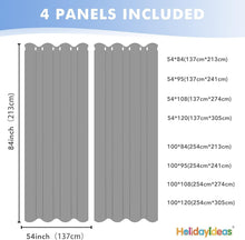 Load image into Gallery viewer, Stylish White Waterproof Curtains for Gazebo - 4 Panels, Light Filtering Grommet