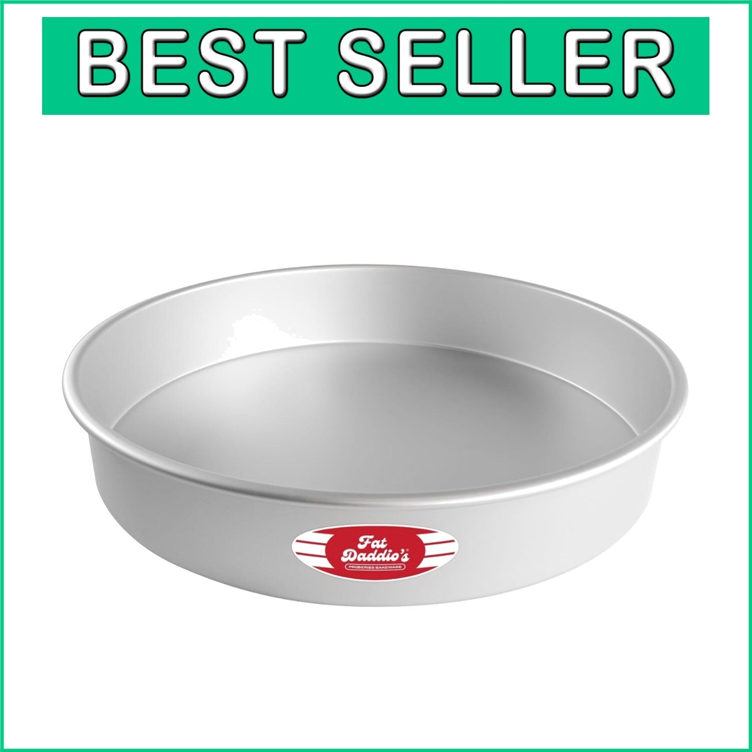 Heavy-Duty 16-Inch Round Cake Pan - Ideal for Layered Cakes & Deep-Dish