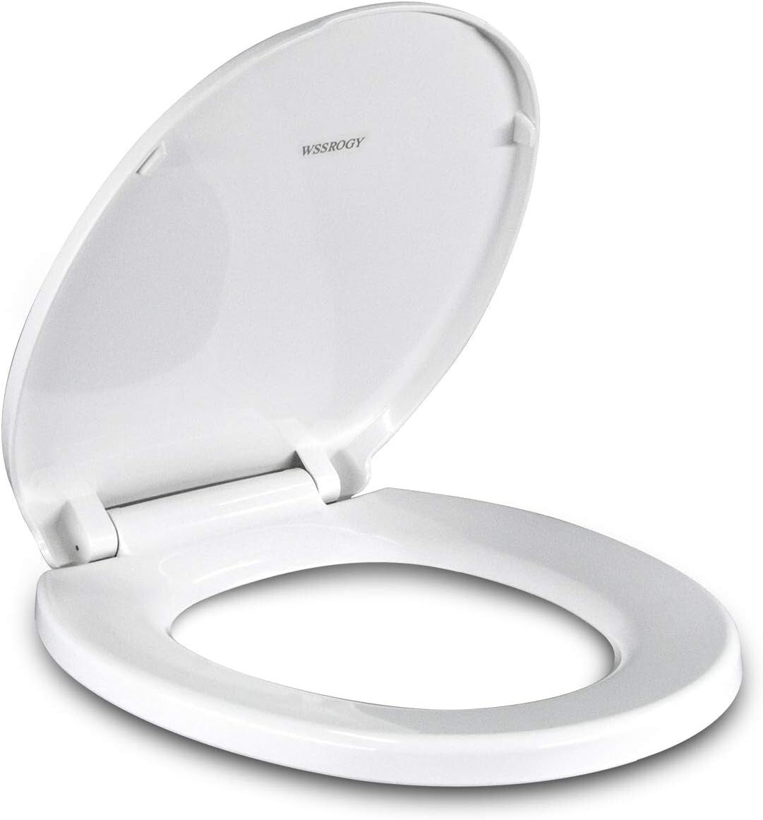 Stylish Quiet-Close Round Toilet Seat - Easy to Install with Eco-Friendly Design