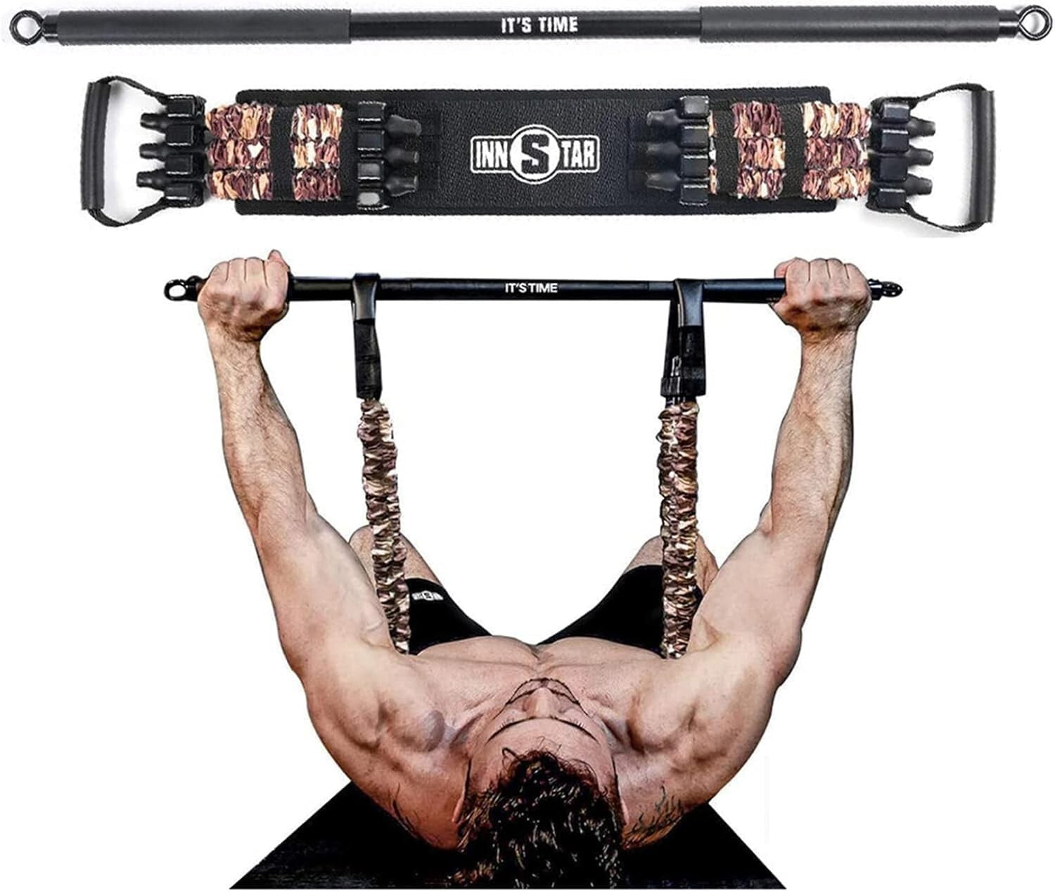 Multi-Function Resistance Bands Set - 200 lb Adjustable Home Fitness Solution