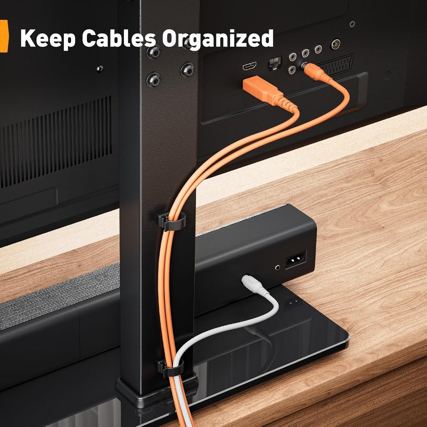 Tempered Glass Base Universal TV Stand: 32-70 inch TV Mount with Swivel & Tilt