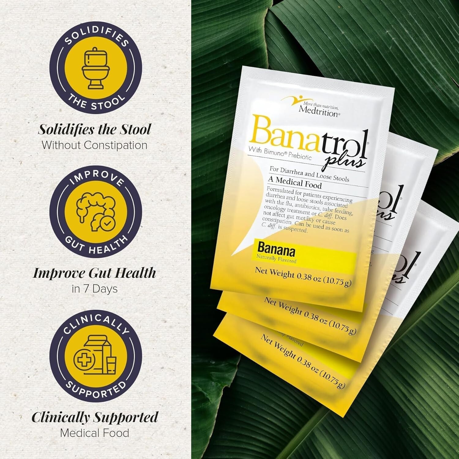 Clinically Supported Banatrol Anti-Diarrheal - Non-Constipating Relief for IBS