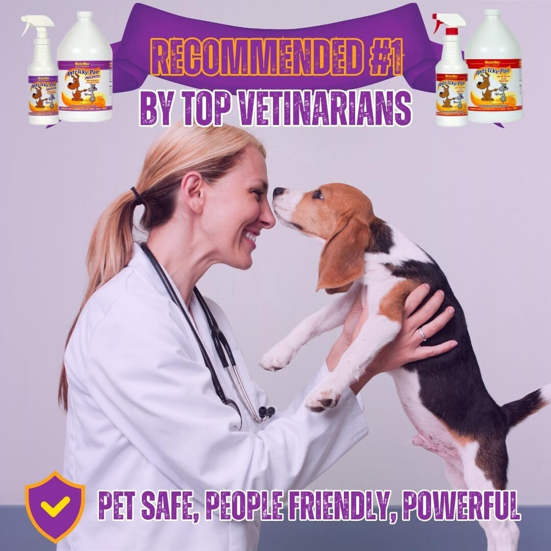 128 Fl Oz Gallon of Unscented Anti-Icky Poo - Ultimate Pet Odor Eliminator