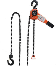 Load image into Gallery viewer, 3/4 Ton Lever Chain Hoist with 10ft G80 Chain - CE Certified Safety Device