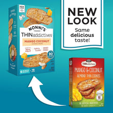 Load image into Gallery viewer, Wholesome Almond Thin Cookies - 6 Boxes Mango &amp; Coconut - Perfect Coffee Pairing