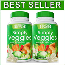 Load image into Gallery viewer, Plant-Based 90 Veggie Capsules with 42 Fruits &amp; Veggies - Gluten-Free Nutrition