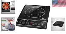 Load image into Gallery viewer, Versatile Black Induction Burner - 15 Power Levels, Easy Clean-Up, ETL Listed