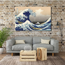 Load image into Gallery viewer, Stunning 48x32 Giclee Print of Hokusai's Great Wave - Wall Art for Elegance
