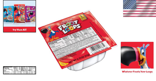 On-the-Go Breakfast Cereal Cups - 96 Count of Fruity Flavored Convenience