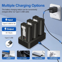 Load image into Gallery viewer, 3 Packs 6040mAh Ring Battery with 3-Channel Charger for Video Doorbells