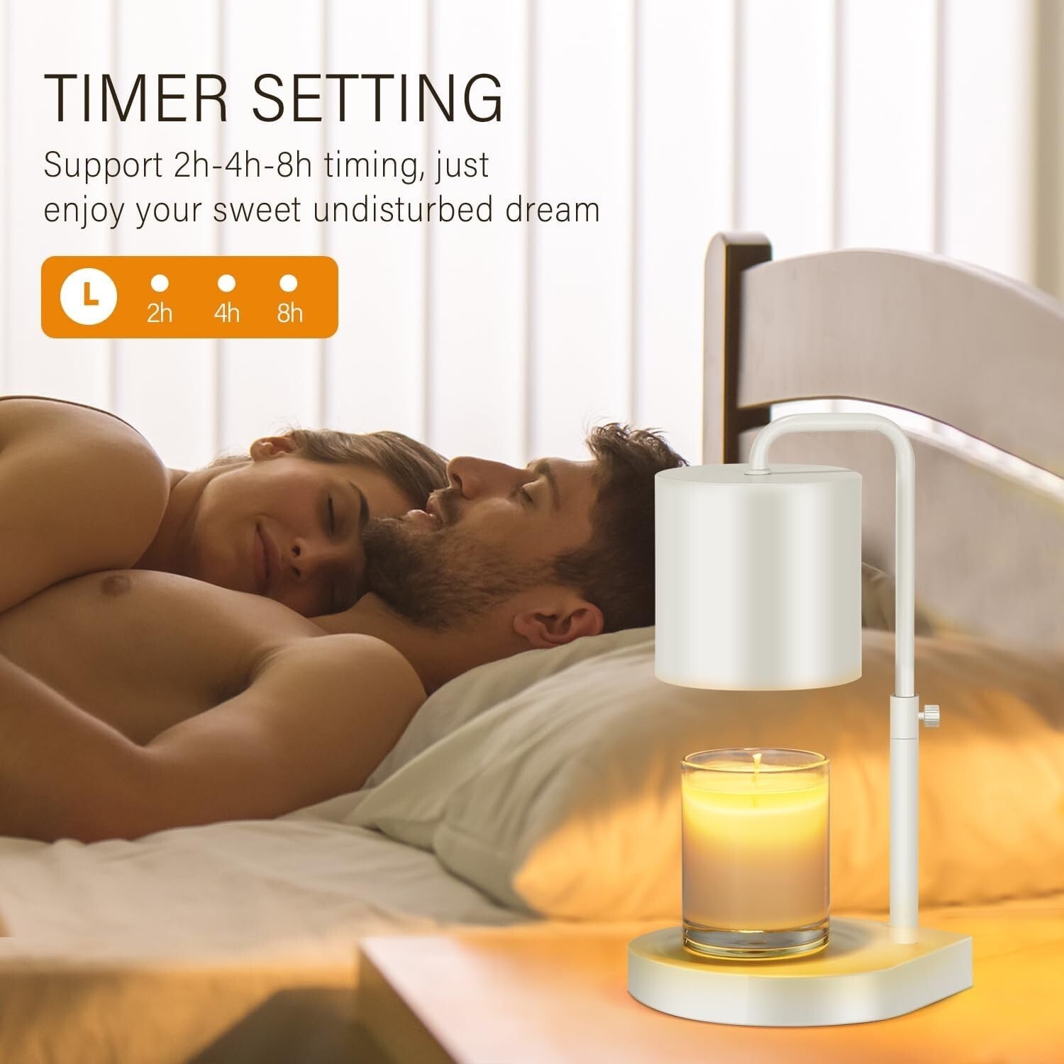 Dimmable Candle Warmer Lamp Set with Timer - Perfect Gift for Moms or Friends