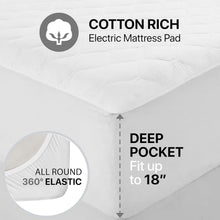Load image into Gallery viewer, Comfort Feature Heated Mattress Pad with Smart Home Compatibility - Full Size