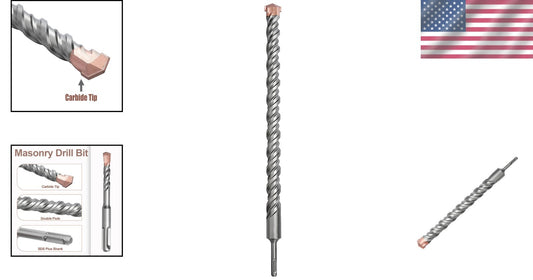 Alloy Steel 1-9/16 x 18 Inch Drill Bit with Carbide Tip for Concrete Work