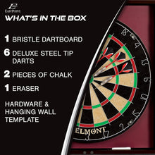 Load image into Gallery viewer, Self-Healing 18-Inch Dartboard and Easy Assembly Cabinet Set for Game Rooms