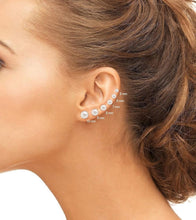 Load image into Gallery viewer, Lustrous 14K Gold Pearl Stud Earrings - 5-10mm Sizes Available for Every Style