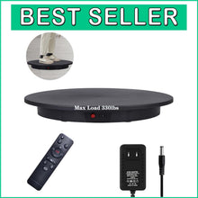 Load image into Gallery viewer, Heavy-Duty 23.6" Rotating Display Stand with Remote and Multi-Color Backgrounds