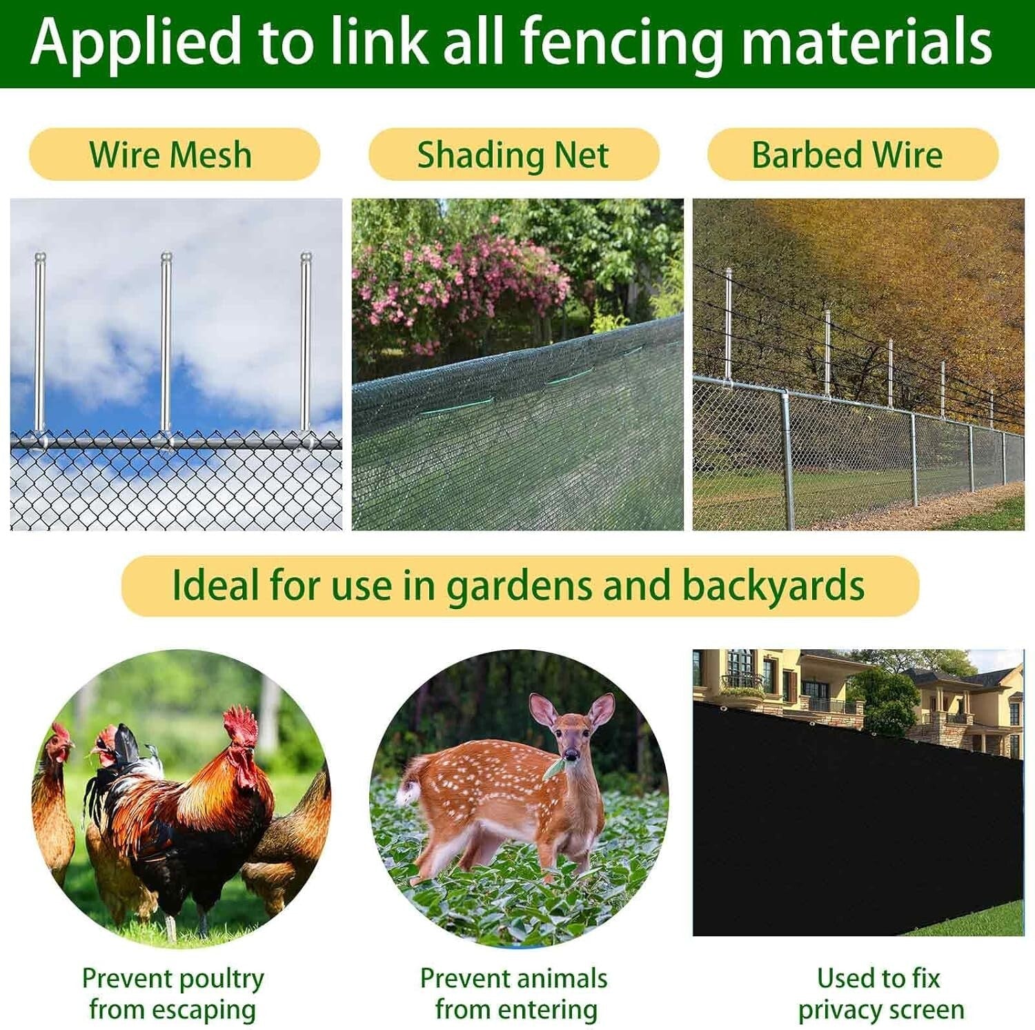 Durable 20" Chain Link Fence Post Extender Set - 9 Pcs in Galvanized Steel