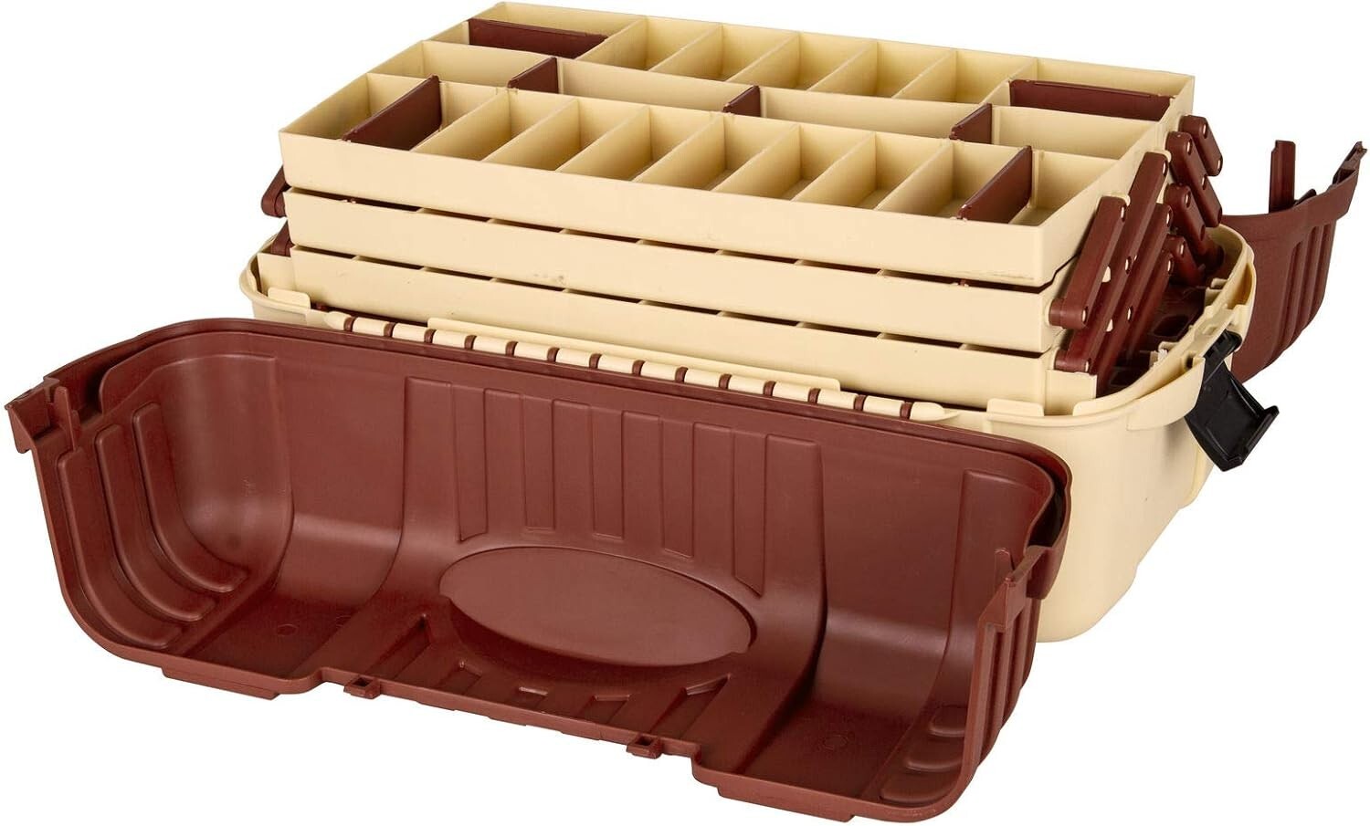 Outdoors 2059 Hip Roof Large 7-Tray Fishing Tackle Box - 61 Comp. Organizer