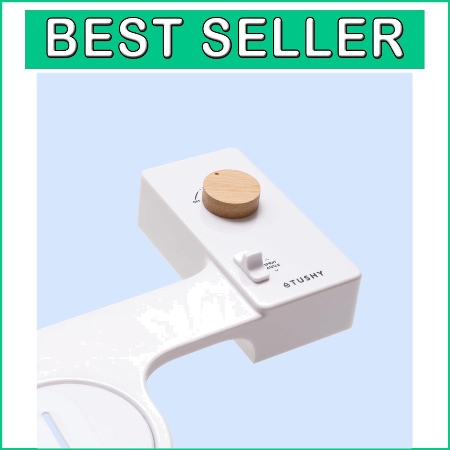 Eco-Friendly Non-Electric Bidet Toilet Seat Attachment with Adjustable Nozzle