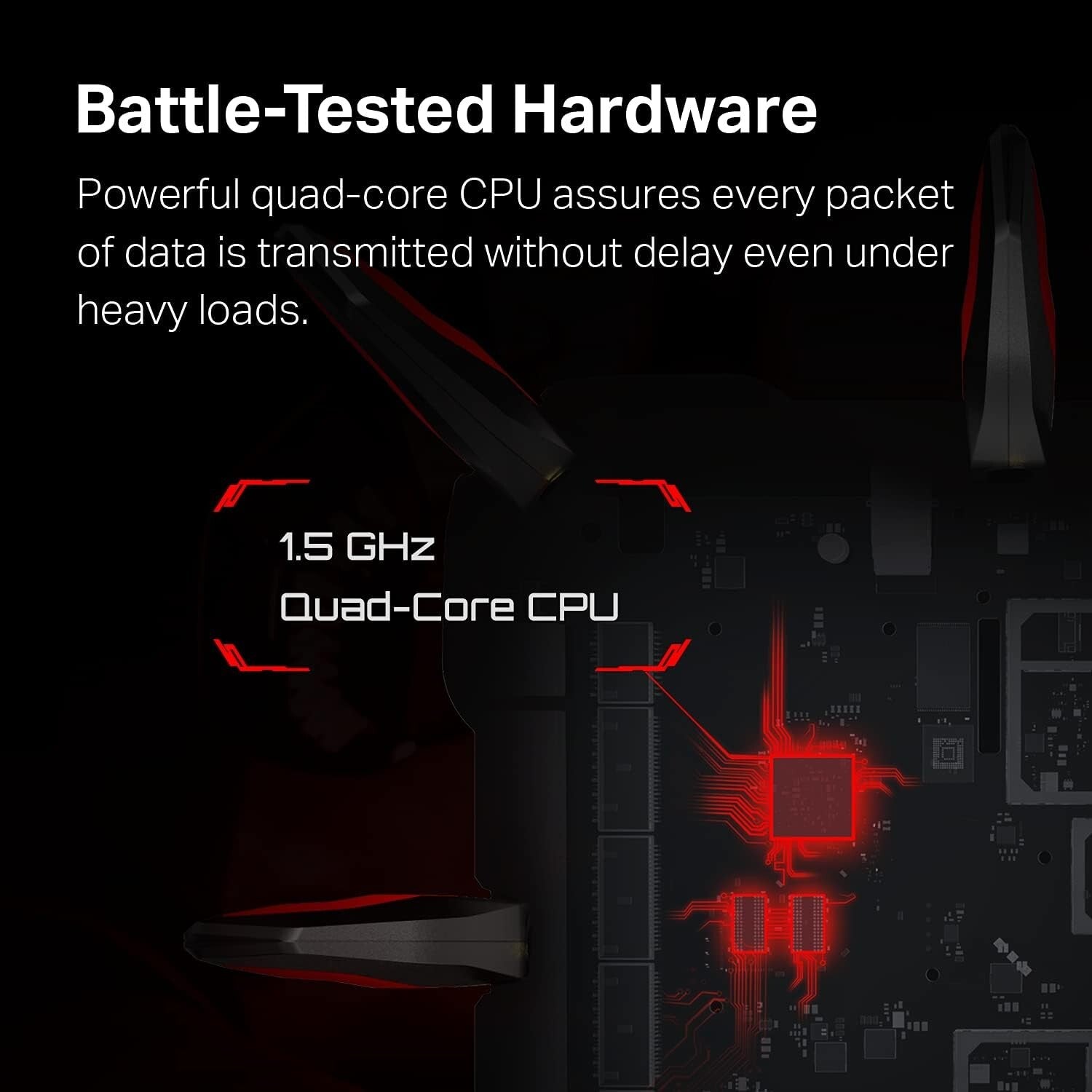 High-Speed Gigabit AX6600 Router with HomeShield Security for Large Homes
