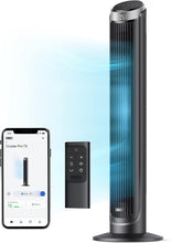 Load image into Gallery viewer, Contemporary Bladeless Tower Fan with Voice Control &amp; 12H Timer, 35dB Quiet