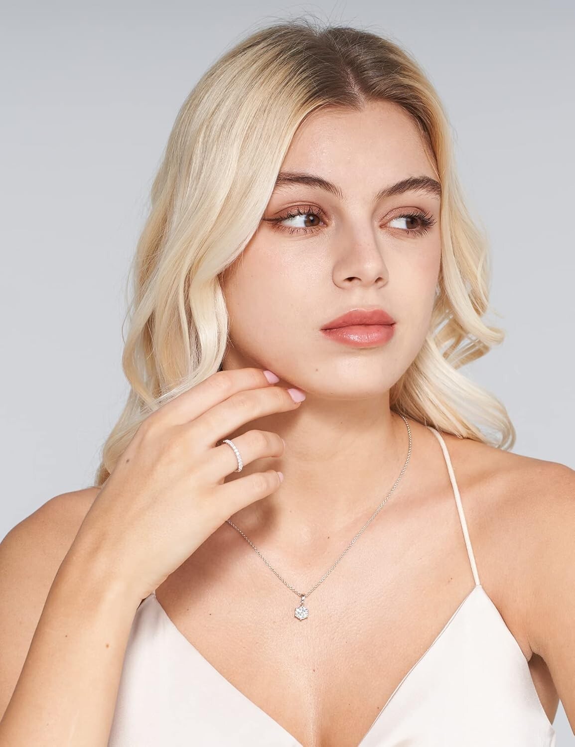 Elegant Moissanite Eternity Band for Women - 925 Sterling Silver in Sizes 3.5-12